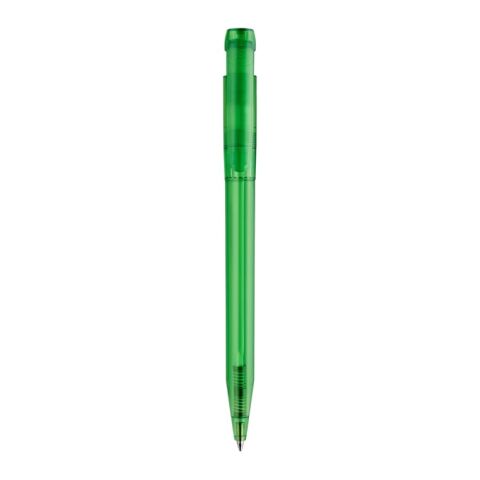 Kugelschreiber Pier Clear Transparent Grün-Grün | 1-farbiger Siebdruck | 180° vom Clip | 45 mm x 25 mm | Nicht verfügbar