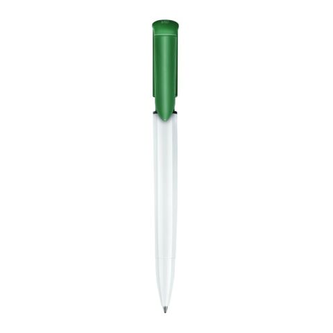 Kugelschreiber S40 Colour hardcolour Weiss-Grün | 1-farbiger Tampondruck | 270° vom Clip | 40 mm x 8 mm | Nicht verfügbar