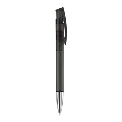Kugelschreiber Avalon Transparent mit Metallspitze Schwarz-Schwarz | 1-farbiger Siebdruck | 270° vom Clip | 50 mm x 25 mm | Nicht verfügbar