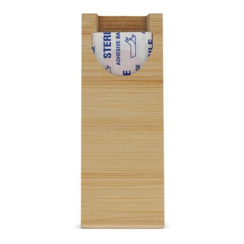 Pflaster in Bambusbox Natur | ohne Werbeanbringung | Nicht verfügbar | Nicht verfügbar | Nicht verfügbar