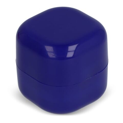 Kubischer Lippenpflegestift aus recyceltem ABS Blau / Weiss | ohne Werbeanbringung | Nicht verfügbar | Nicht verfügbar