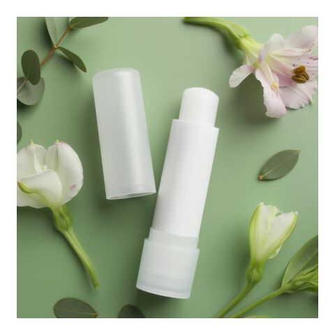 Klassischer Lippenpflegestift aus recycelten Materialien Weiss | ohne Werbeanbringung | Nicht verfügbar | Nicht verfügbar