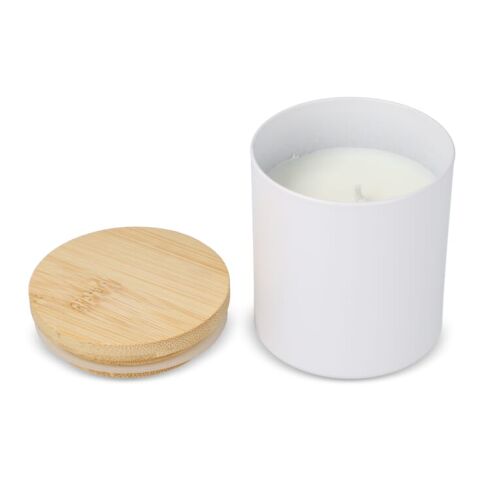 Bhakti-Duftkerze auf pflanzlicher Basis in recyceltem Aluminiumgefäß regenbogenfarben | ohne Werbeanbringung | Nicht verfügbar | Nicht verfügbar