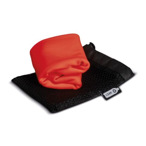 Kühlendes Handtuch aus RPET-Material, 30x80cm Schwarz-Rot Weiß | ohne Werbeanbringung | Nicht verfügbar | Nicht verfügbar | Nicht verfügbar