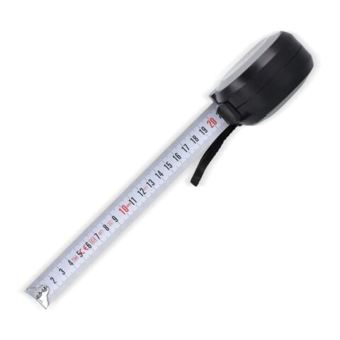 MeasureMate Rollmaßband 7,5M Schwarz-Grau | Digitaldruck | Seite 1 | 46 mm x 44 mm