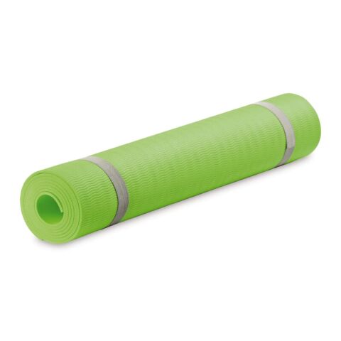 Fitness-Yogamatte mit Trageriemen Hellgrün