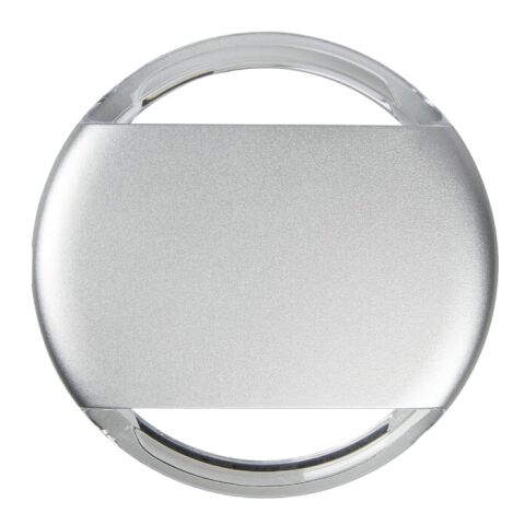 Kabellose Ladestation 5W Silber | 1-farbiger Tampondruck | Vorderseite | 60 mm x 50 mm | Nicht verfügbar