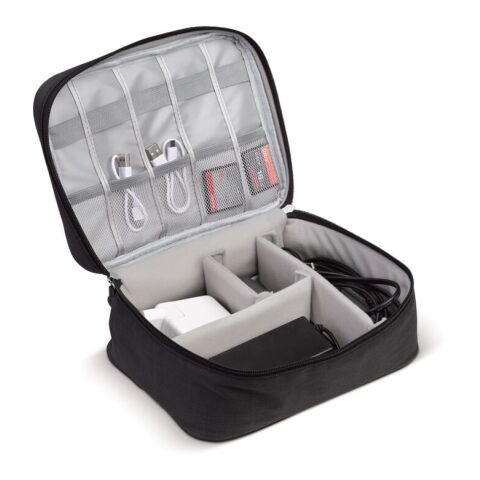 Travel Essentials Elektronik-Organizer Schwarz | ohne Werbeanbringung | Nicht verfügbar | Nicht verfügbar | Nicht verfügbar