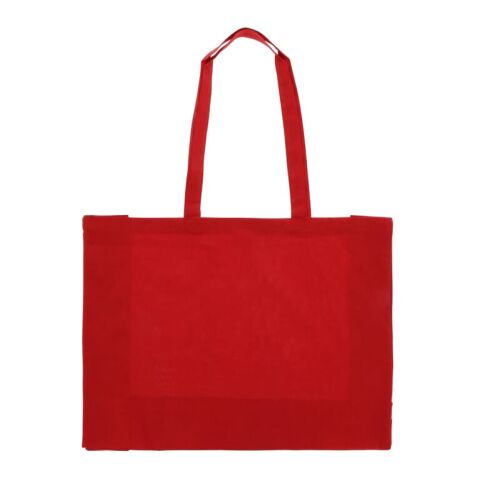 Tasche aus recycelter Baumwolle 140g/m² 49x14x37cm Rot / Weiß | ohne Werbeanbringung | Nicht verfügbar | Nicht verfügbar | Nicht verfügbar