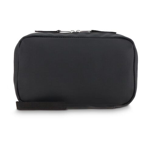 rPET PU-beschichtete 210D Napa-Organizer-Tasche 22 x 13 x 4 cm Schwarz | ohne Werbeanbringung | Nicht verfügbar | Nicht verfügbar