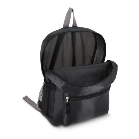 R-PET 190T Leichter Rucksack 30,5 x 12,7 x 42 cm 16 l Schwarz | ohne Werbeanbringung | Nicht verfügbar | Nicht verfügbar