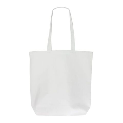 Einkaufstasche Bio-Baumwolle farbig lang 270g/m² 42x12x43 cm Weiss | ohne Werbeanbringung | Nicht verfügbar | Nicht verfügbar