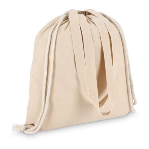 Baumwoll-Tragetasche mit Kordelzug OEKO-TEX® 38 x 42cm 140g/m² Ecru | ohne Werbeanbringung | Nicht verfügbar | Nicht verfügbar
