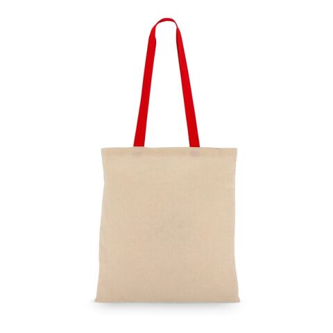 Tragetasche aus Baumwolle OEKO-TEX® 38 x 42cm 140g/m² Rot / Weiß | ohne Werbeanbringung | Nicht verfügbar | Nicht verfügbar