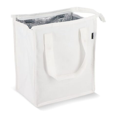 R-PET Kühltasche Non Woven 23x 15 x 27,5cm 75g/m² Weiss