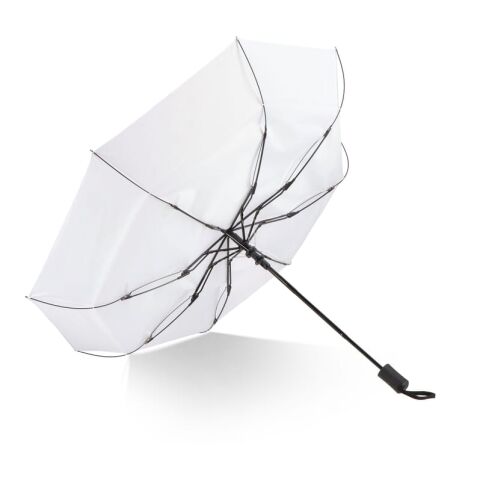 Daintree 190T Pongee 21.5" Faltbarer winddichter Regenschirm Auto open Weiss | ohne Werbeanbringung | Nicht verfügbar | Nicht verfügbar