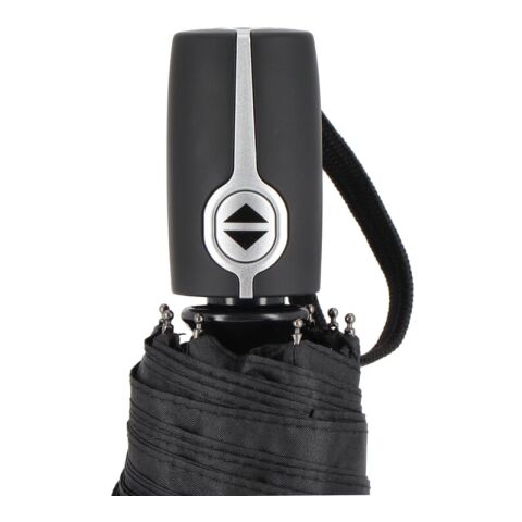 Taman Pongee 21" Faltbarer winddichter Regenschirm Auto open &amp; close Schwarz | ohne Werbeanbringung | Nicht verfügbar | Nicht verfügbar