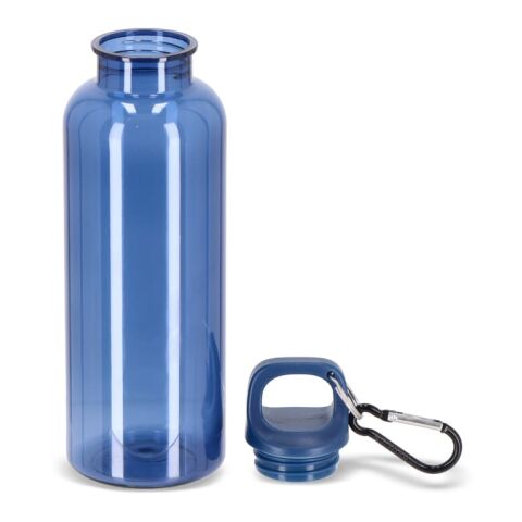 Noa Wasserflasche R-PET 500 ml Transparent Dunkelblau-Dunkelblau | ohne Werbeanbringung | Nicht verfügbar | Nicht verfügbar