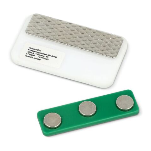 Namensschild mit Magnet 50x30mm Weiss