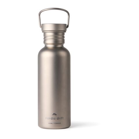 Nordic Drift Trail Ultraleichte Titan-Wasserflasche 600ml silber | ohne Werbeanbringung | Nicht verfügbar | Nicht verfügbar