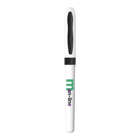 BIC® Mark-it Permanent Marker weiß-schwarz | 1-farbiger Siebdruck | Kappe-gegenüber vom Clip | 15.00 mm x 25.00 mm