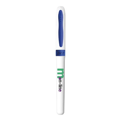 BIC® Mark-it Permanent Marker Weiß-mittelblau | 1-farbiger Siebdruck | Schaft-Clipverlängerung | 25.00 mm x 45.00 mm