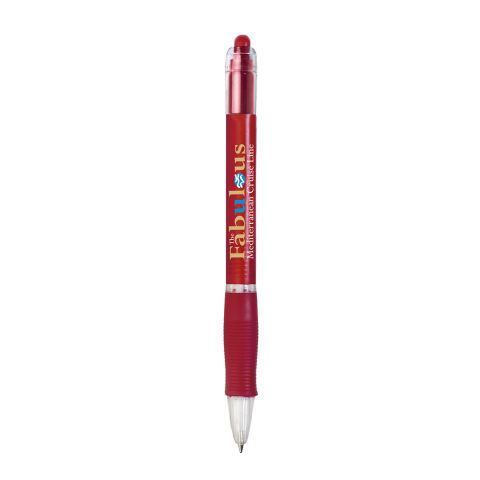 BIC® Click Kugelschreiber rot | blaue Tinte | 1-farbiger Siebdruck | Schaft-gegenüber vom Clip | 15.00 mm x 45.00 mm