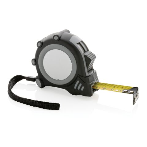 Grip 5m/19mm Maßband aus RCS recyceltem Kunststoff grau-schwarz | ohne Werbeanbringung | Nicht verfügbar | Nicht verfügbar