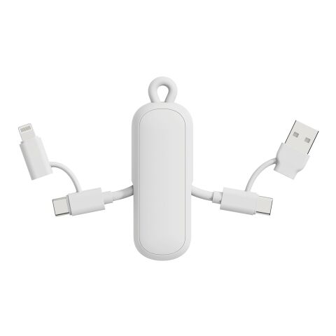 Urban Vitamin Dublin 100W 4-in-1-Kabel am Schlüsselanhänger weiß