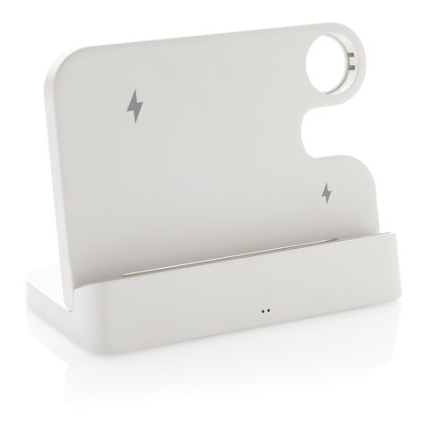 Joltz dual 15W-Ladegerät aus RCS rec. ABS mit iWatch-Slot weiß | ohne Werbeanbringung | Nicht verfügbar | Nicht verfügbar