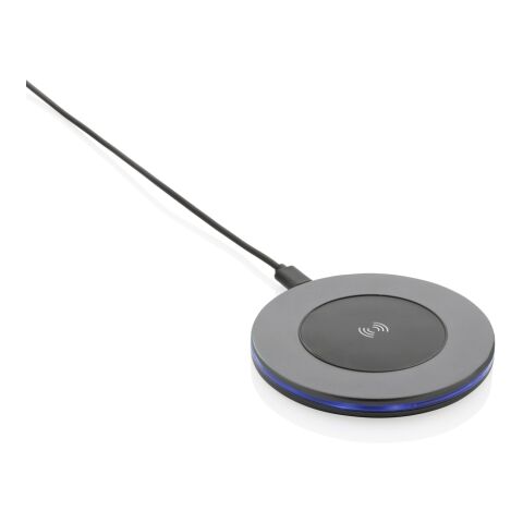 Terra 10W Wireless Charger aus RCS recyceltem Aluminium grau | ohne Werbeanbringung | Nicht verfügbar | Nicht verfügbar