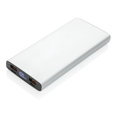 18W PD Powerbank mit 10.000 mAh aus Aluminium silber | ohne Werbeanbringung | Nicht verfügbar | Nicht verfügbar