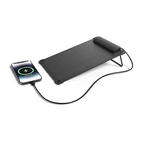 Solarpulse 5W tragbares Solarmodul aus RCS rPlastik schwarz | ohne Werbeanbringung | Nicht verfügbar | Nicht verfügbar