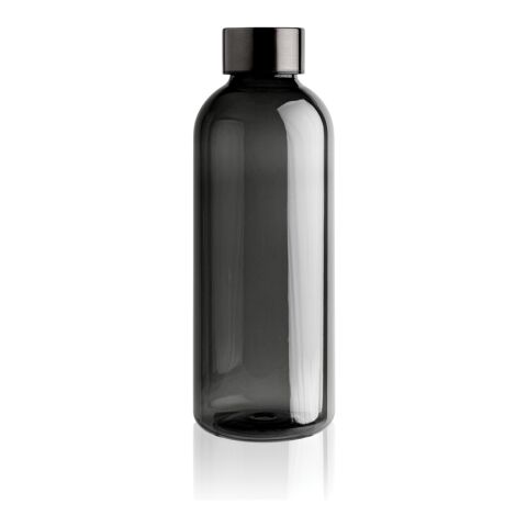 Auslaufsichere Trinkflasche mit Metalldeckel schwarz