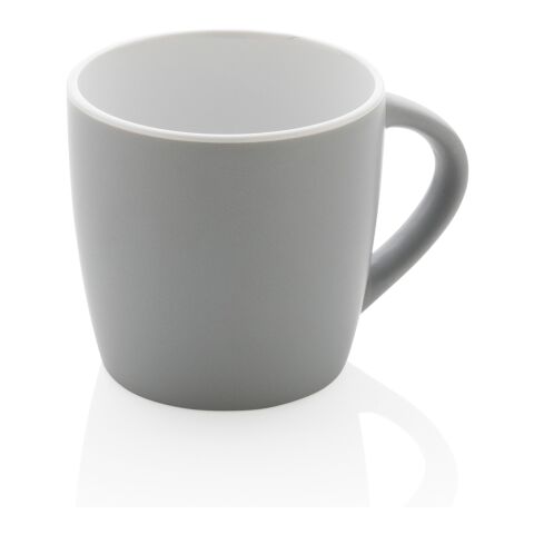 Keramiktasse innen coloriert, 300ml grau-weiß | ohne Werbeanbringung | Nicht verfügbar | Nicht verfügbar