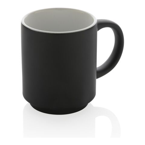 Stapelbare Keramiktasse, 180ml schwarz | ohne Werbeanbringung | Nicht verfügbar | Nicht verfügbar