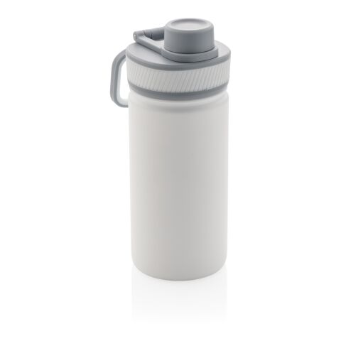 Sport Vakuum-Flasche aus Stainless Steel 550ml weiß-grau | ohne Werbeanbringung | Nicht verfügbar | Nicht verfügbar