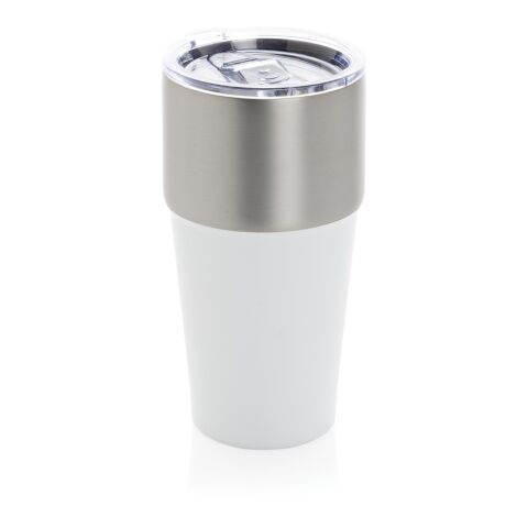 Fluid Becher aus RCS-zertifiziert recyceltem Stahl, 500ml weiß | ohne Werbeanbringung | Nicht verfügbar | Nicht verfügbar