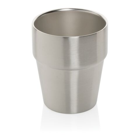 Clark Doppelwandige RCS Kaffeetasse 300ml silber | ohne Werbeanbringung | Nicht verfügbar | Nicht verfügbar