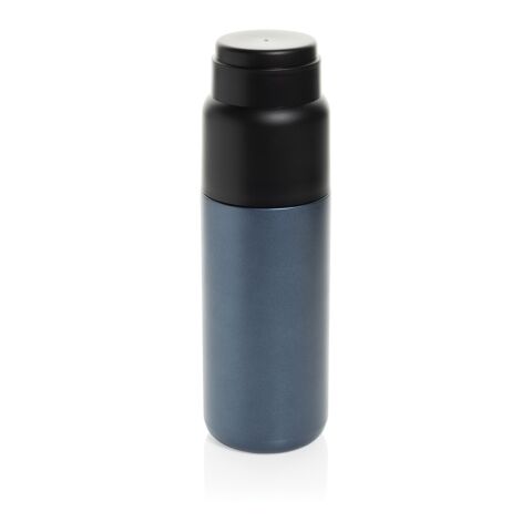 Thermocup RCS – recycelte Thermosflasche mit Becher, 500ml navy blau