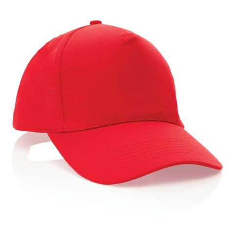 Impact 5 Panel Kappe aus 190gr rCotton mit AWARE™ Tracer rot | ohne Werbeanbringung | Nicht verfügbar | Nicht verfügbar | Nicht verfügbar
