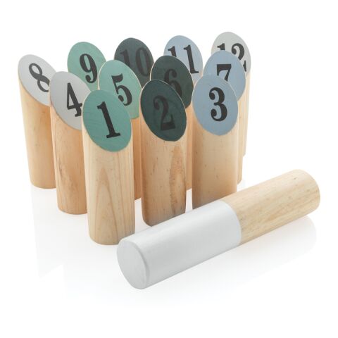 Outdoor Wurfspiel aus Holz braun | ohne Werbeanbringung | Nicht verfügbar | Nicht verfügbar