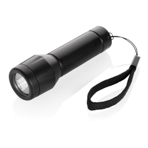 Flara USB-aufladbare Taschenlampe aus RCS recyceltem ABS schwarz | ohne Werbeanbringung | Nicht verfügbar | Nicht verfügbar