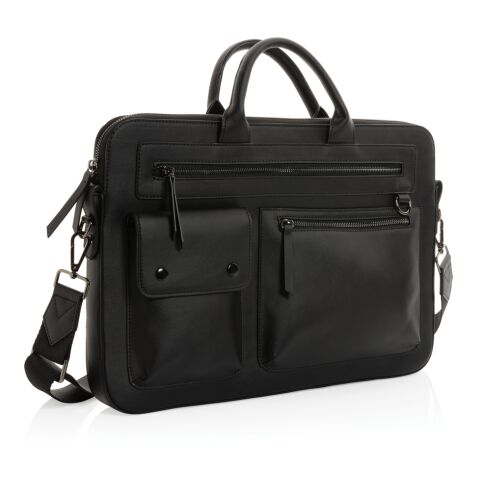 &quot;Swiss Peak 14&quot;&quot; Laptoptasche aus GRS recyceltem PU&quot; schwarz | ohne Werbeanbringung | Nicht verfügbar | Nicht verfügbar