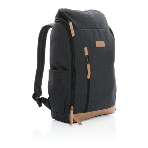 Impact AWARE™ 16 oz. rCanvas 15&quot; Laptop-Rucksack schwarz | ohne Werbeanbringung | Nicht verfügbar | Nicht verfügbar | Nicht verfügbar
