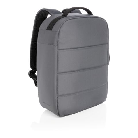 Impact AWARE™ RPET Anti-Diebstahl 15,6&quot; Laptop-Rucksack grau | ohne Werbeanbringung | Nicht verfügbar | Nicht verfügbar