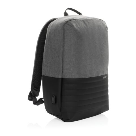"Swiss Peak AWARE™ Anti-Theft-RFID 15""-Laptop-Rucksack" grau | ohne Werbeanbringung | Nicht verfügbar | Nicht verfügbar