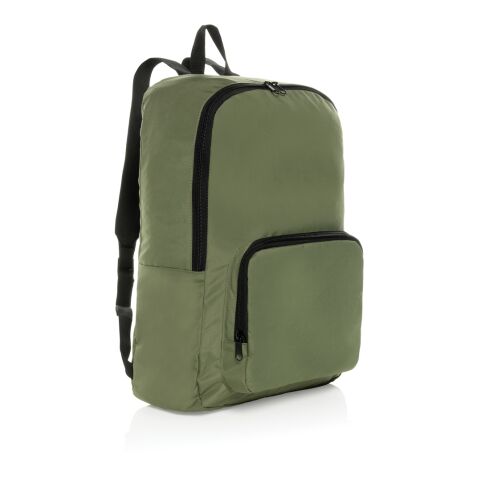 Dillon AWARE™ RPET faltbarer klassischer Rucksack grün | ohne Werbeanbringung | Nicht verfügbar | Nicht verfügbar | Nicht verfügbar