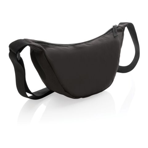 Crescent AWARE™ RPET Half-Moon Sling Tasche schwarz | ohne Werbeanbringung | Nicht verfügbar | Nicht verfügbar | Nicht verfügbar