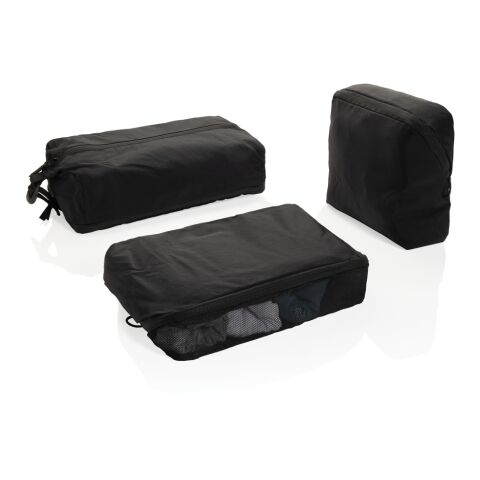 KENTO URBAN Packing Cube Set aus RCS recyceltem Nylon schwarz